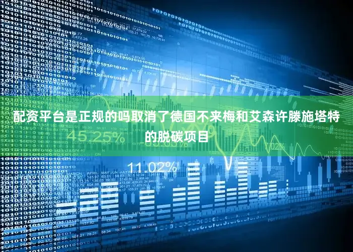 配资平台是正规的吗取消了德国不来梅和艾森许滕施塔特的脱碳项目